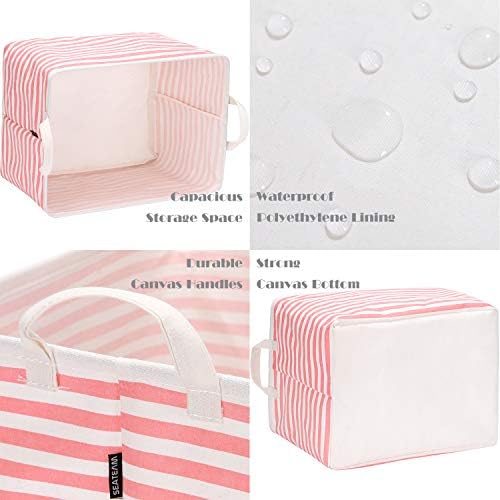 Sea Team Large Rectangle Open-Top Canvas Storage Basket - Image 5