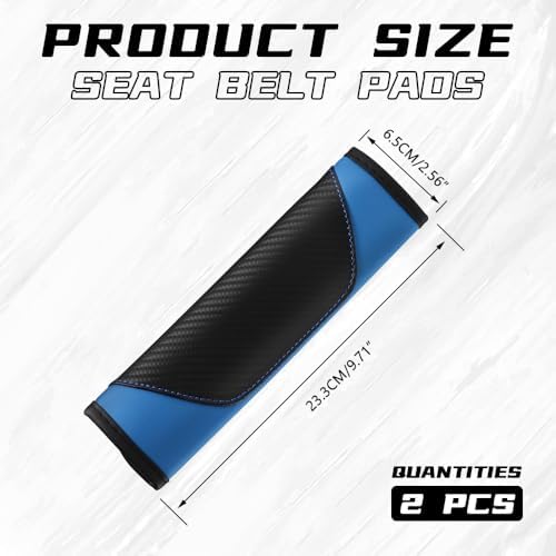 2PCS Car Seat Belt Cover Pads, Seatbelt Shoulder Cushion - Image 2