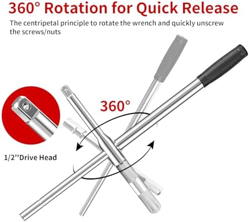 Lug Wrench, 4 Way Tire Iron for Car, Tire Wrench - Image 5