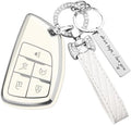 for Chevy Key Fob Cover, 5 Button TPU Protection Case by HEKBRYN