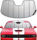 Pigenius Windshield Sun Shade for Dodge Challenger 2015-2023 Front Window by Pigenius