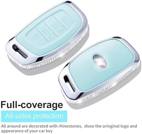 for Hyundai Key Fob Cover with Keychain, 4 Buttons - Image 4