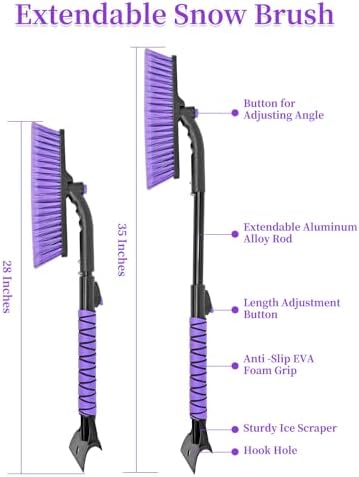 HEEYA Extendable Scraper Snow Brush - Image 6