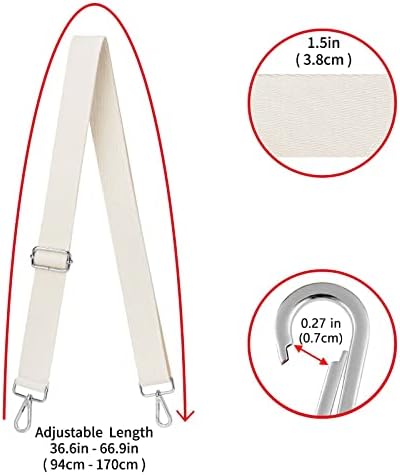 ZOOEASS Wide Shoulder Strap, Adjustable Replacement Belt Crossbody Canvas Bag - Image 3