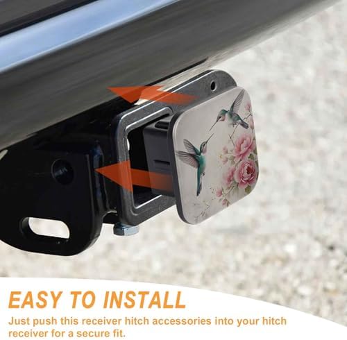 Trailer Hitch Cover 2 Inch Square Receiver Hitch Cover Rubber Tube Plug - Image 4
