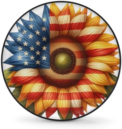Sunflower Spare Tire Cover 14in Spare Wheel Covers Tire Storage Cover by YoYoYuchong