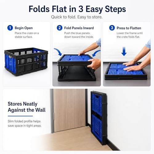 49L Collapsible Storage Crates, 2 Pack - Image 5