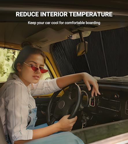 Pigenius Windshield Sunshade for Lexus ES 2019-2025 Front Window Sun Shade - Image 4