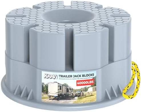 6''Height Trailer Jack Block, 000lbs RV Camper Stabilizer Blocks by KIKIRV