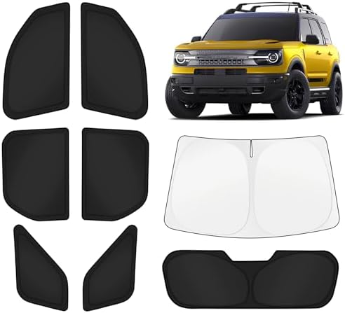 KUST Car Window Shades for Ford Bronco Sport 2021-2025 2026 Windshield Sun by KUST