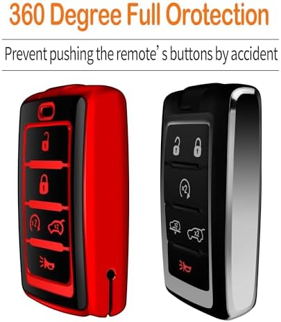 for Jeep Key Fob Cover with Keychain Soft Full Protection Key Shell Compatible - Image 4