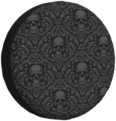 Skull Spare Tire Cover Waterproof Wheel Cover 16 Inch Universal Fit by Unknown