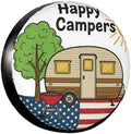 Campers American Flag Spare Tire Cover Wheel Protector Universal Fit by Unknown