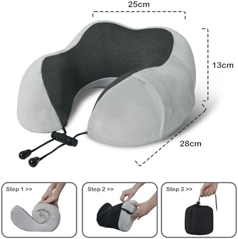 Travel Pillow, Memory Foam Neck Pillow - Image 5