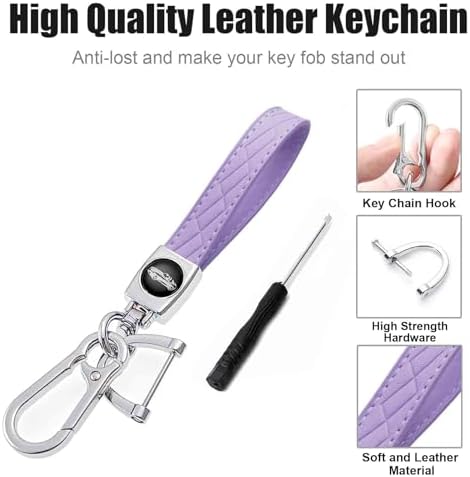Key Fob Cover for Chevy with Keychain, Premium TPU for Buick GMC 3B-Purple - Image 7