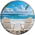 Spare Tire Cover for RV Camper, Beach Scene Tropical Tire Cover Protectors by Unknown