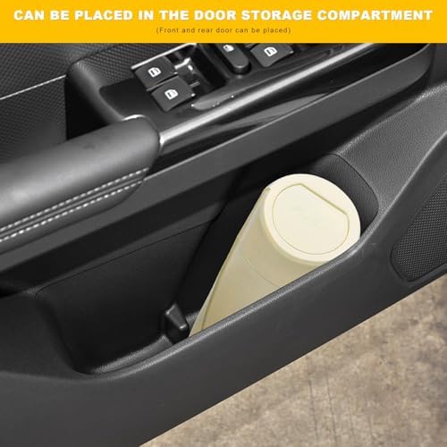Car Trash Can Bin with Lid, Leakproof Portable Garbage Trash Bin Mini Cup - Image 6