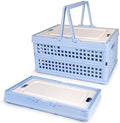 Collapsible Storage Crate, Foldable Plastic Basket by Vivikivi