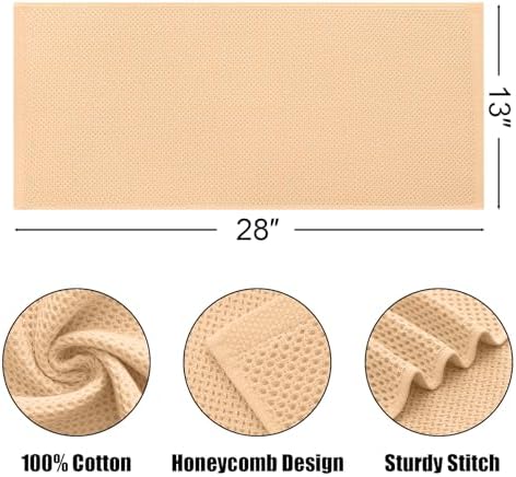 Kitinjoy 100% Cotton Waffle 4-Pack Kitchen Towels - Image 5