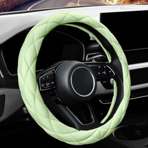 YHONGJT Cute Soft Microfiber Leather Anti-Slip Steering Wheel Cover, Universal by Unknown