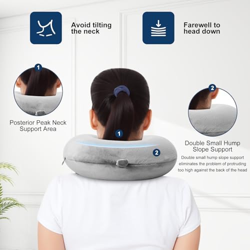 GDEOUP Travel Pillow 100% Pure Comfortable U Shape Memory Foam Pillows Neck and - Image 4