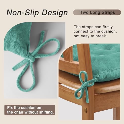 OVOV 1 Pack Chair Cushions for Dining Chairs 15.5"x15.5" Lake Blue - Image 3