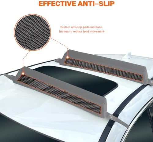 OceanCross Universal Soft Roof Rack, Cargo Rack, Roof Rack Cushion System - Image 4