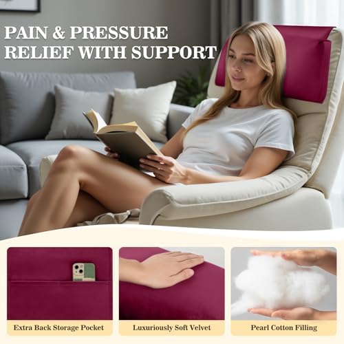 Recliner Headrest Pillow, Adjustable Comfort Neck & Head Support Pillow - Image 5