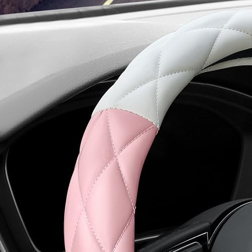 YHONGJT Cute Soft Microfiber Leather Anti-Slip Steering Wheel Cover, Universal - Image 4