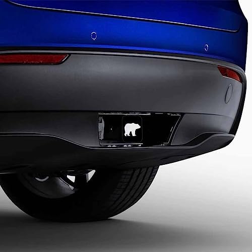 White Bear Receiver Hitch Tube Cover Cute Animal Bear Walking Car Rear Trailer - Image 4