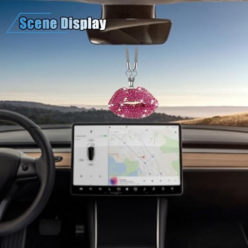 Bling Lip Diamond Car Hanging Accessories - Image 4