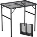 Anbte 3ft Portable Grill Table Max 29.5", 2 Adjustable Heights by Anbte