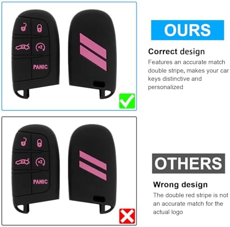 Key Fob Cover for Dodge Accessories 5 Button Key Fob Case - Image 2