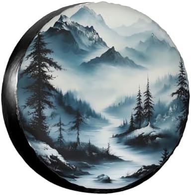 Misty Mountain Spare Tire Cover by TZBVTAU