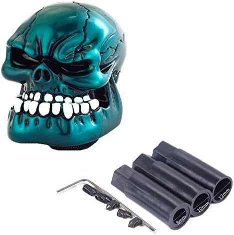 Skull Shift Knob Cars Truck Gear Shifter Stick Handle Metal Blue - Image 5