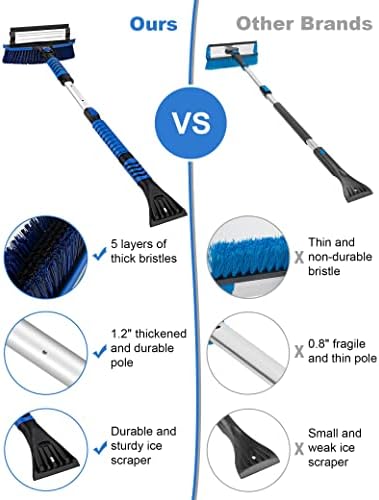 anngrowy 42" Ice Scraper Snow Brush - Image 4