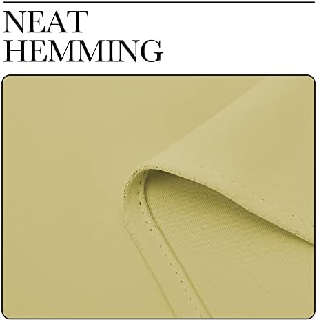 NICETOWN Paler Yellow Room Darkening Curtains - Image 6