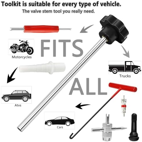 23PCS Tire Valve Stem Tool，Quick Change Valve Installer Kit - Image 5