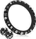 Dog Paw Print Steering Wheel Cover pet 15 Inch +2 Car Coasters by Unknown