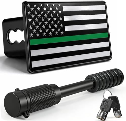 2 Inch American Flag Trailer Hitch Cover Plug by Unknown