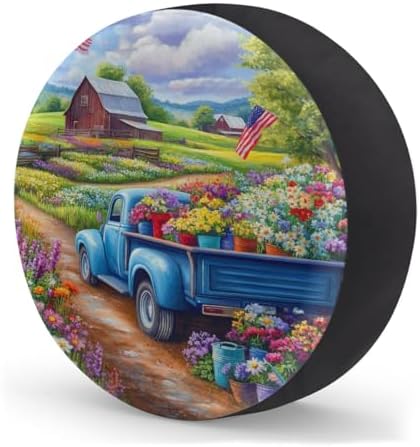 Garden Spare Tire Cover 14in Spare Wheel Covers Tire Storage Cover - Image 2
