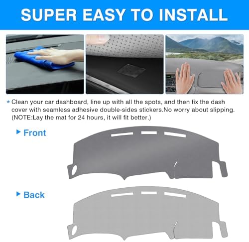 Autorder Gray Dashboard Cover Mat - Image 5