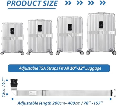 TSA Approved Luggage Straps - Image 3