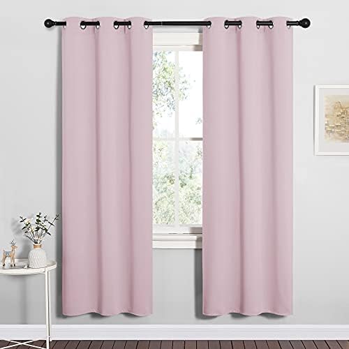 NICETOWN Lavender Pink Blackout Curtains - Image 2