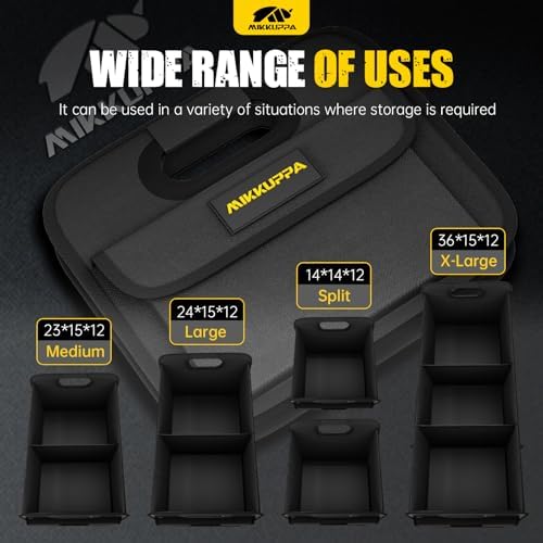 MIKKUPPA Car Trunk Organizer - 105L Foldable Car Storage - Image 7