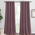 NICETOWN Blackout Curtains for Office 2 Panels 55 x 108-inch Dry Rose by NICETOWN