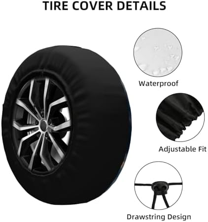 Spare Tire Cover for RV Camper, American Flag Eagle Tire Cover Protectors - Image 4
