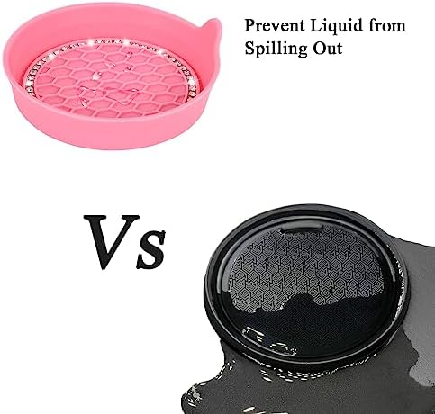 Amooca 4-Pack Car Cup Holder Coaster Bling Crystal Rhinestone Car Interior - Image 5