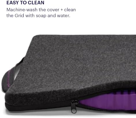 Purple Royal Seat Cushion, Portable 2 Inch Gel Seat Cushion, GelFlex Grid - Image 6