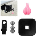 Funny Mini Trailer Hitch Ball Cover, Novelty Humorous Mini Hitch Ball Joke Tiny by wedfish